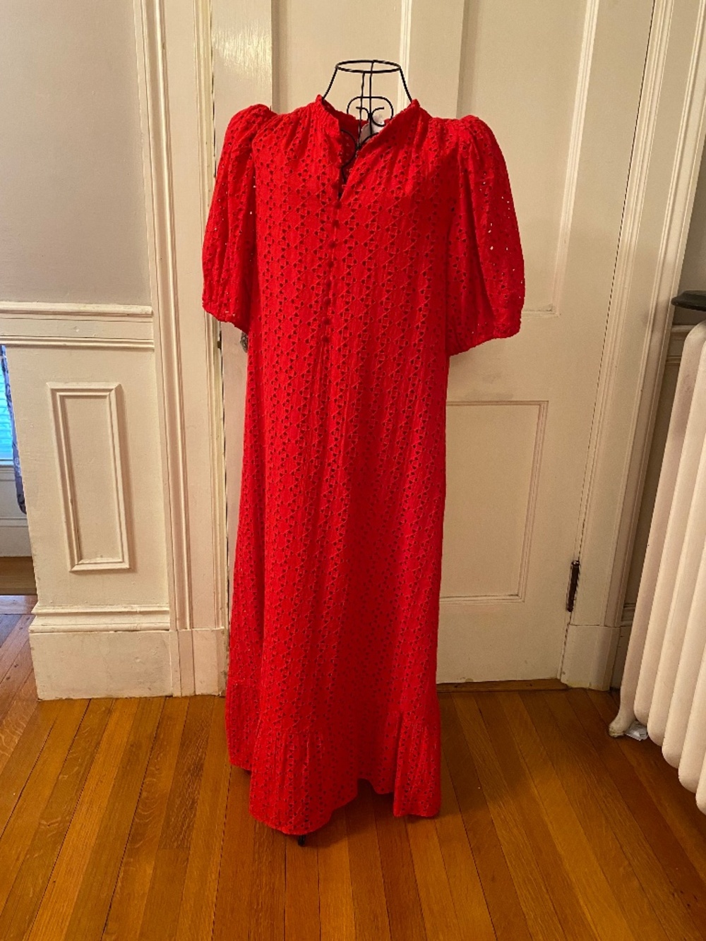 Red Hyacinth House  Eyelet Tryall Dress